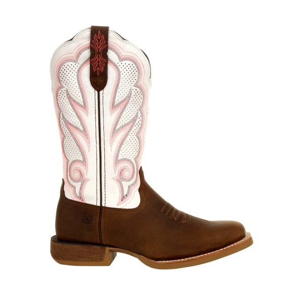Durango Lady Rebel Pro Stivali Western Donna – Pelle Marrone/Plum, Tacco 4,4 Cm, Sistema Comfort A 7 Strati